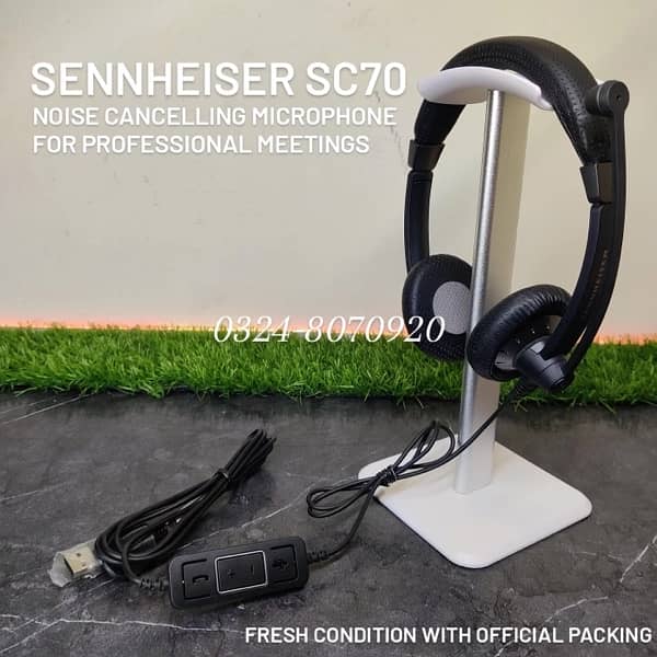 Sennheiser SC70 Wired USB Headset For Professional Meetings & calls 75 0