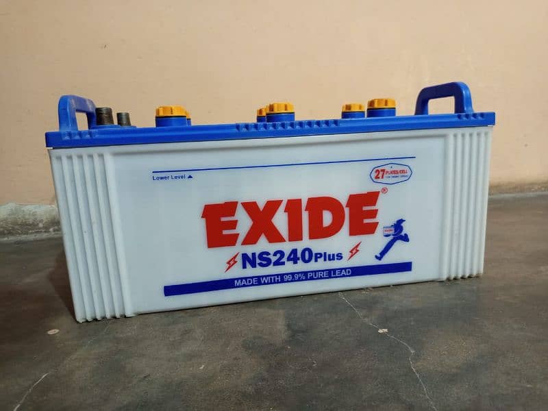 Exide NS-240 Plus Battery For Sale. . (Good condition) 0