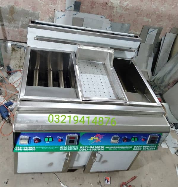 fryer 3 tube chiptem / cooking range / pizza oven 2