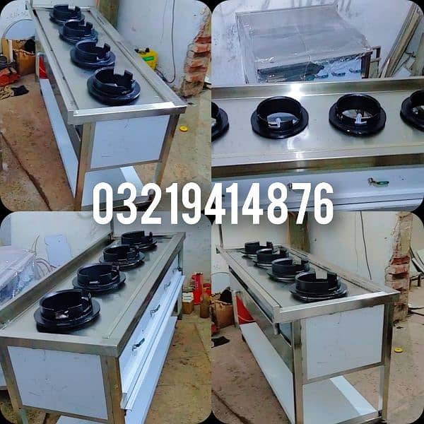 fryer 3 tube chiptem / cooking range / pizza oven 13