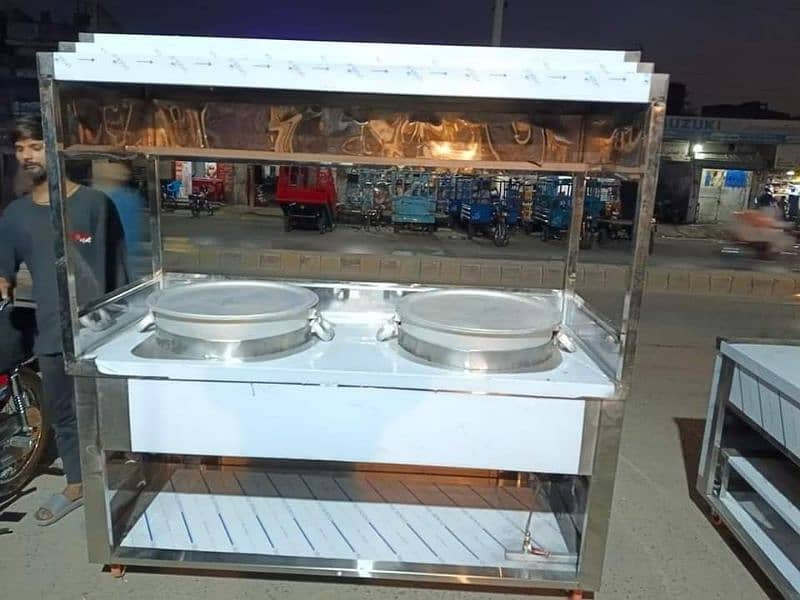 fryer 3 tube chiptem / cooking range / pizza oven 15