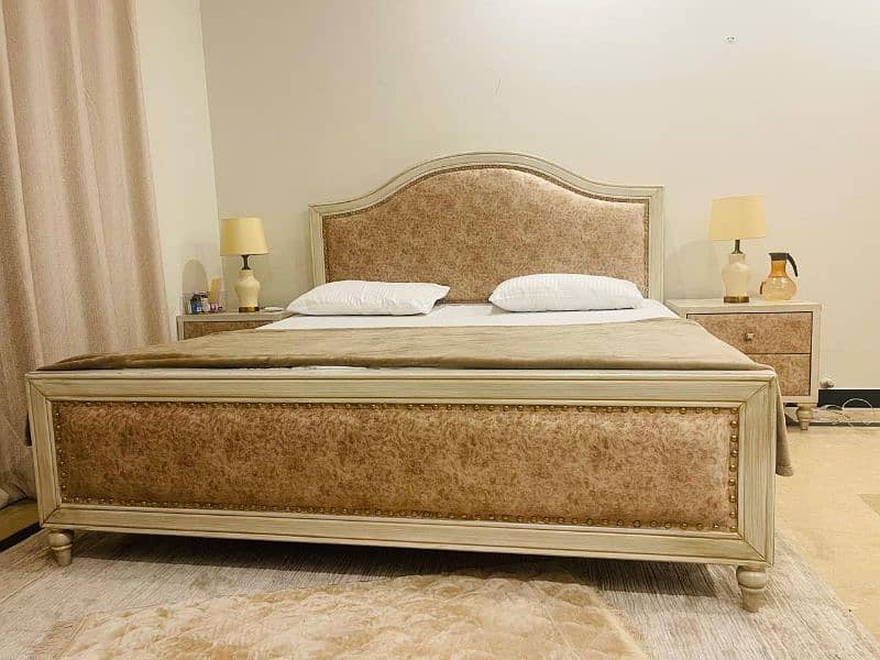 White King Size Bed 7