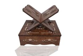 Wooden Engraved Quran Box - set of 2