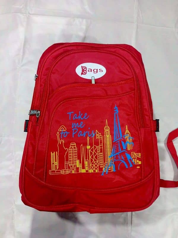 Stylish Printed Parachute School Bag for Boys & Girls - 1 Pcs 0