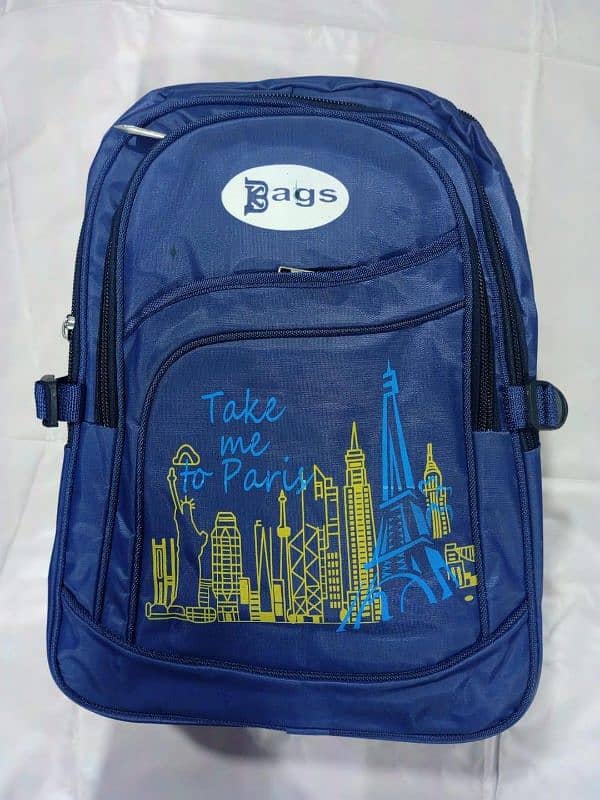 Stylish Printed Parachute School Bag for Boys & Girls - 1 Pcs 1