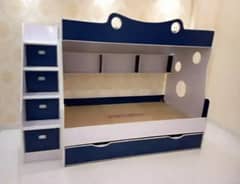 bunk bed with storage drawers size 3x6 feet