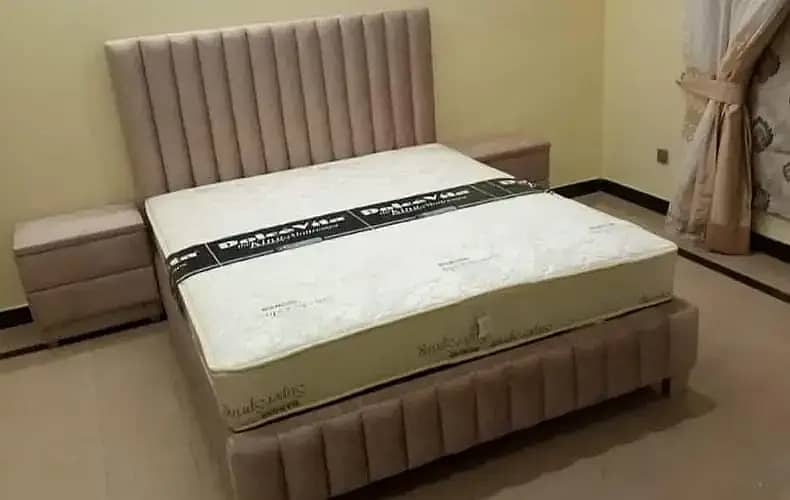 simple double bed king size all colors available 4