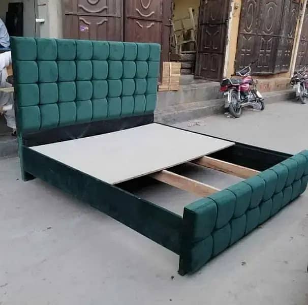 simple double bed king size all colors available 9