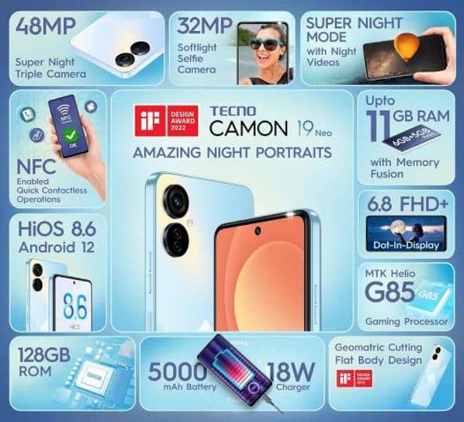 Tecno camon 19 neo 6 128 1