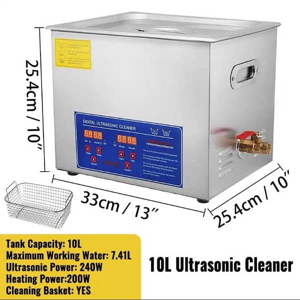 10L ultrasonic cleaning machine 0