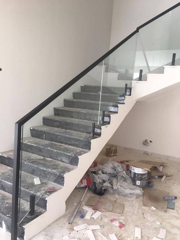 Glass Railing, Aluminum window, shower cabin, Tensile sheds 13