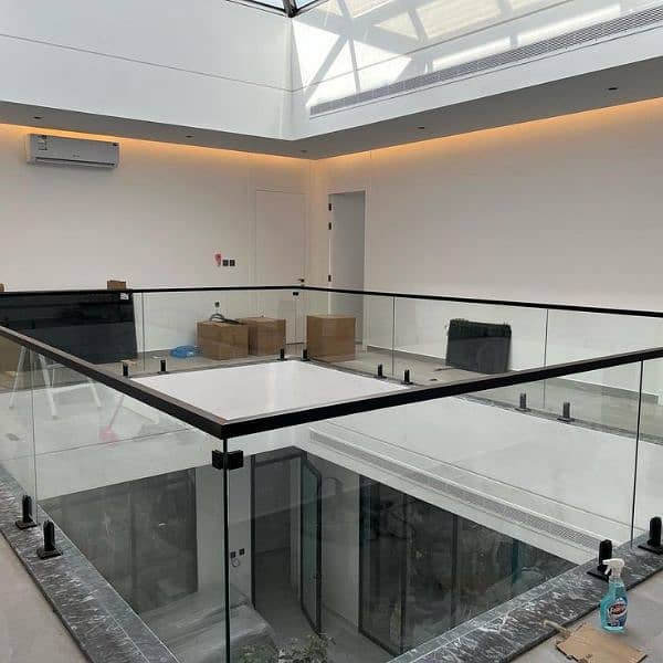 Glass Railing, Aluminum window, shower cabin, Tensile sheds 15