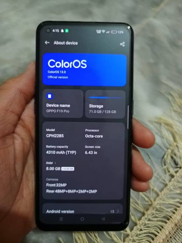 oppo f19 pro 8/128 6