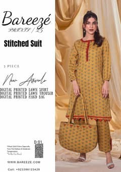 Ladies Suits 3 Piece Stitched