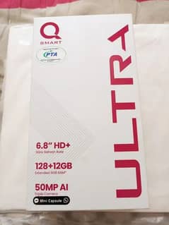 Qmobile ultra 12GB/128GB 18w fast charging