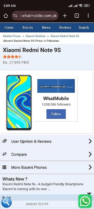 Redmi Note 9s    0334 0478483 0