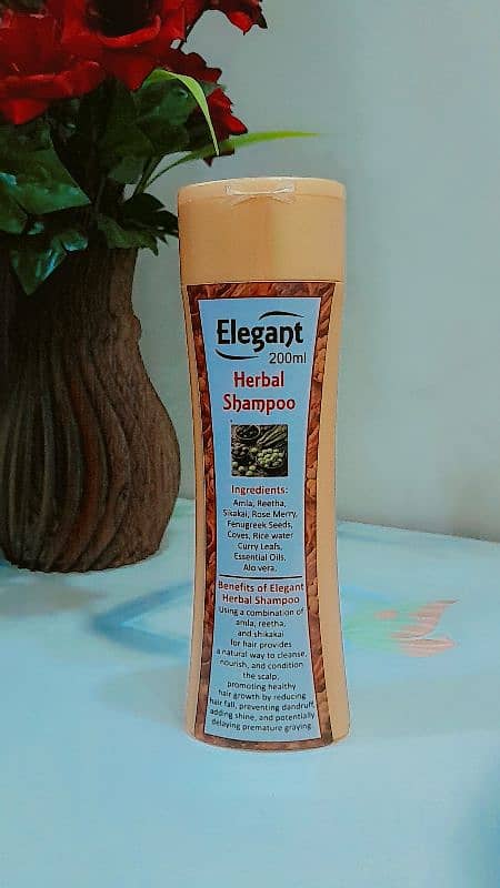 Elegent Herbal Shampoo for Deep neritioment 100% Organic 3