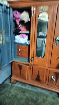 Metal body 3 door wardrobe