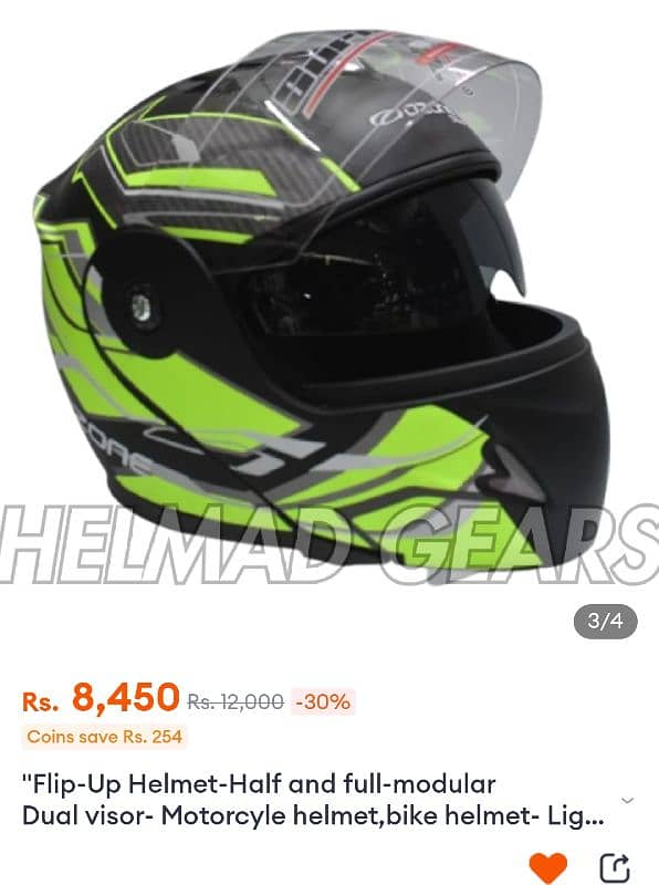 vector Flip Up Modular Helmet On Discount 1