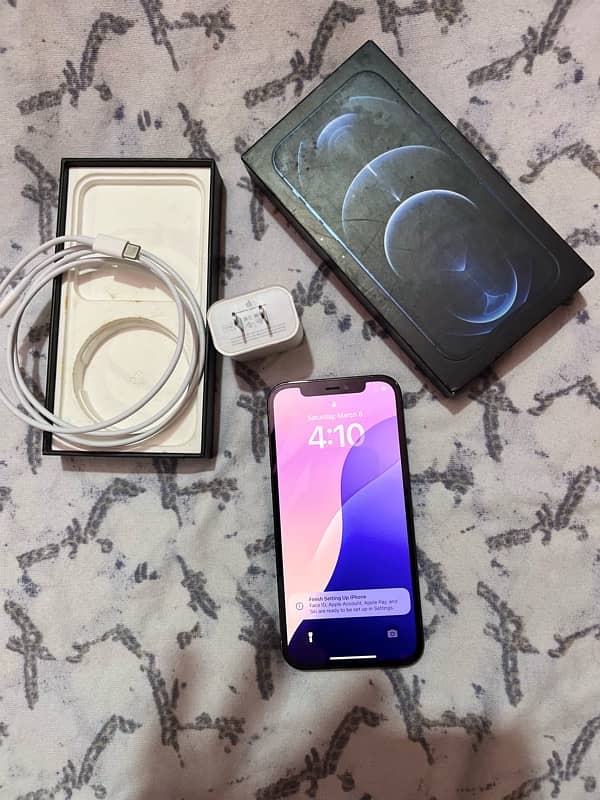 iPhone 12pro 128gb approved with box 5