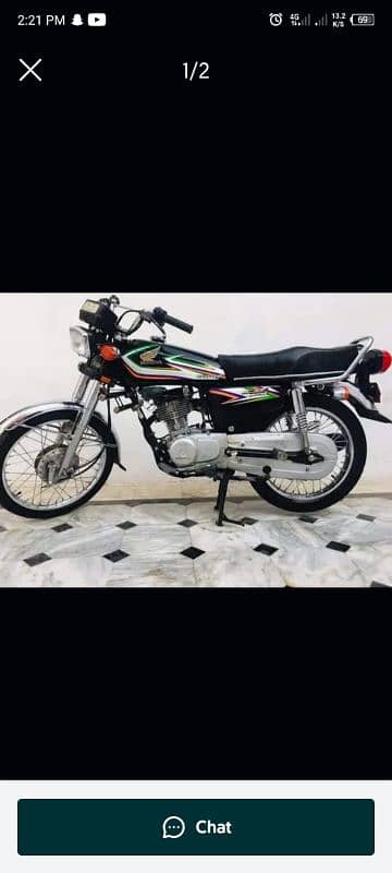 Honda CG 125 for sale 2016 model 0