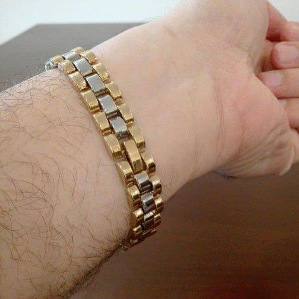 Adjustable Golden and silver plated bracelet 4 unisex unique design 5