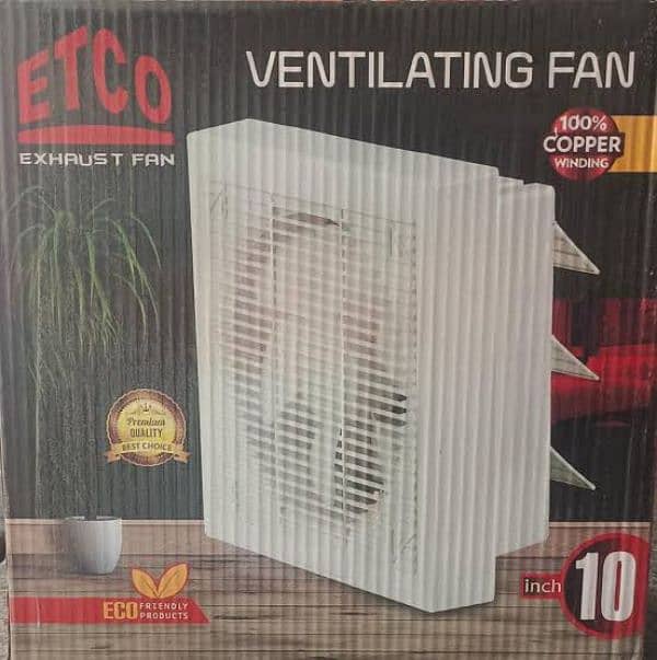 Exhaust Fan Plastic For Room & Washrooms 8"- 10" Etco 5