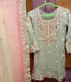 Maria B Embroidered outfit with embroidered shalwar