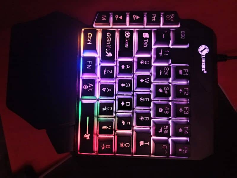 one hand keyboard for pubg and other games 0