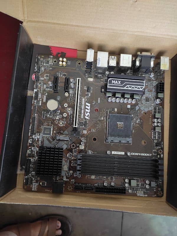 AMD MSI Gaming Motherboard B450 Brand New URGENT SALE -03334239020 7