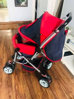 branded stylish colour full pram for kids in reasonable price