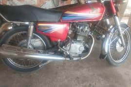 Honda 125 motorcycle bike red colour 03416277259 WhatsApp