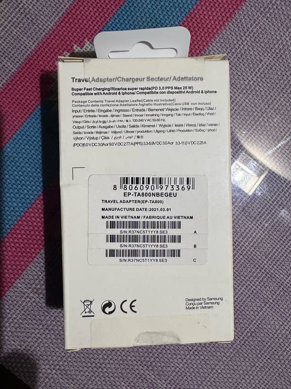 Original SAMSUNG 25 Watts Charger 2