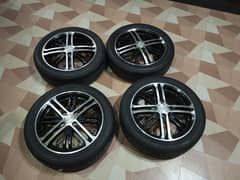 15 inch 5jj 4 nut 100 pcd Rims Tyres Japan