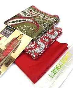 Limelight  Original 3pc Printed Lawn Collection   Fabric Lawn