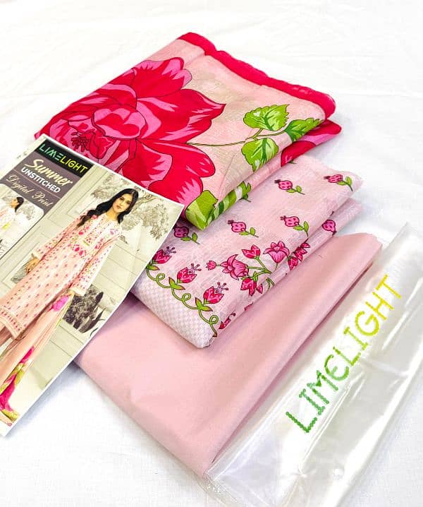 Limelight  Original 3pc Printed Lawn Collection   Fabric Lawn 1