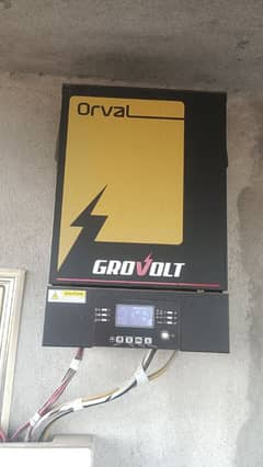 6 kilo wt hybrid solar inverter with 4 battery & 6 panal  585 watt