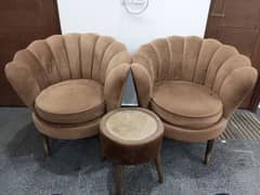 2 Sofa Chair With Table