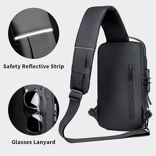 Sling Bag Shoulder Bag Lightweight Crossbody Bag Outdoor Waist Bag 5