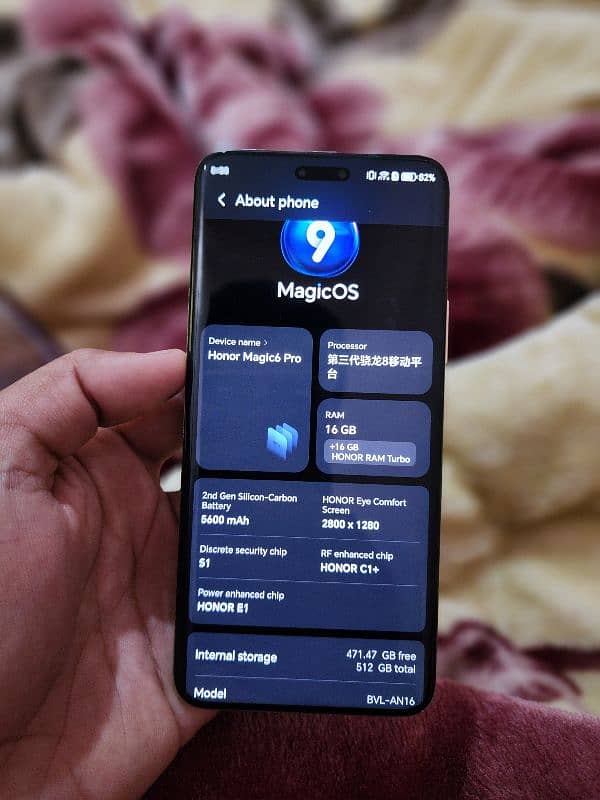 Honor magic 6 pro 16/512 pta official aprov dual sim 5