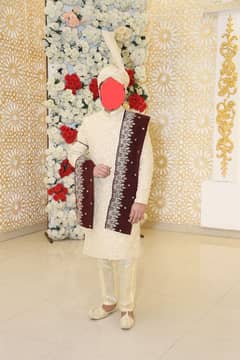 sherwani full embroidered 10/10 condition