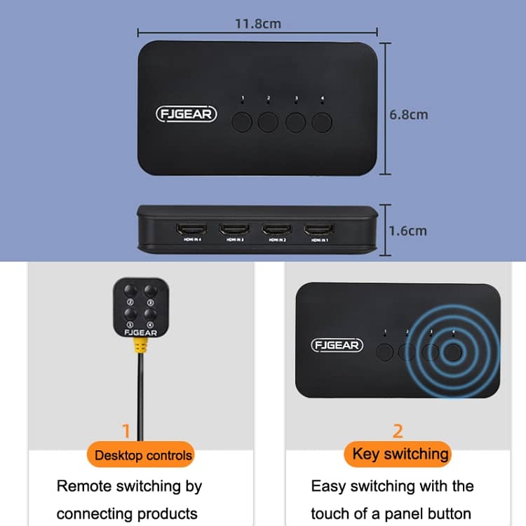 HDMI KVM 60M 1080P 60Hz,Support IR Control, USB Keyboard Mouse 11