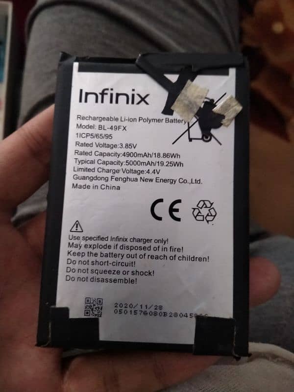 Batery Infinix Hot 8 or Oppo A5s Original 0