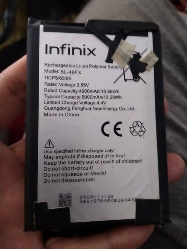 Batery Infinix Hot 8 or Oppo A5s Original 7