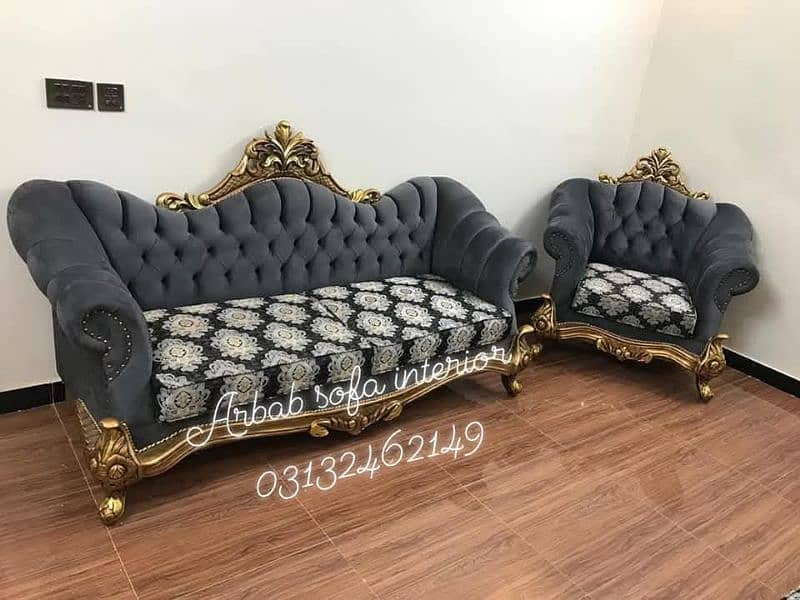 five seater sofa set in moulty foam 10 years warranty card 10