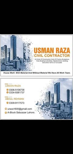 contact for all building work