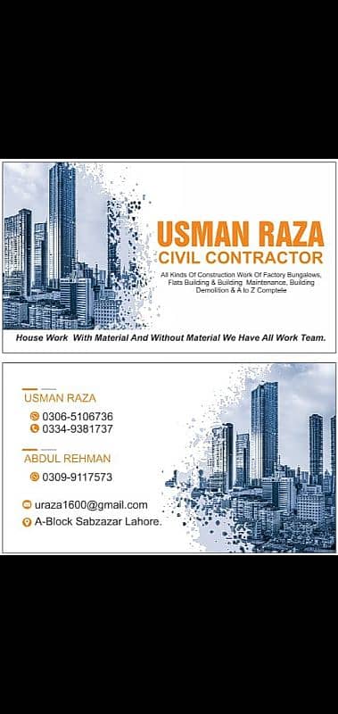 contact for all building work 0