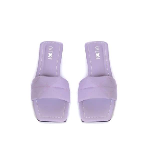 Trendy Lilac Quilted Flat Slides – Stylish & Comfy Sandals for Women 1