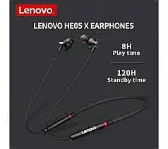 Lenovo 100% original HE05X Bluetooth Earphone Neck Hanging Wireles Mag 2