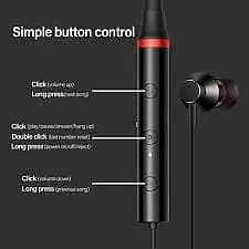 Lenovo 100% original HE05X Bluetooth Earphone Neck Hanging Wireles Mag 4